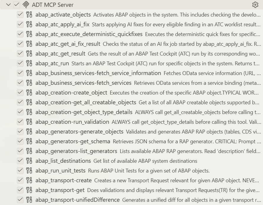 Code_fTTkqmpvHP-1 Official ABAP MCP Server - VSCode